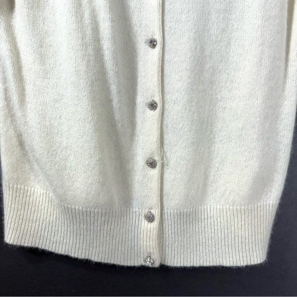 Express Angora Wool Blend Rhinestone Button Cardigan - Picture 4 of 10